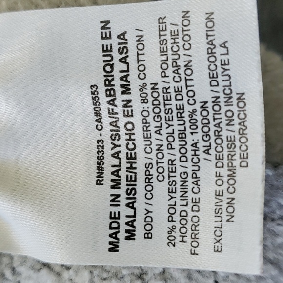 NIKE GRAY ZIPPER HOODIE. size medium.  One‎ small hole where the string c… - Picture 10 of 12